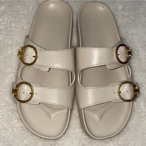 Tory Burch Anatomic Leather Slides
